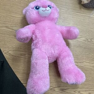 Build-A-Bear Workshop Pink Butterfly Bear Plush w/ Purple Wings Rainbow...